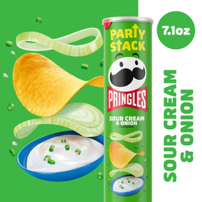 Pringles Potato Crisps Chips Lunch Snacks Sour Cream and Onion - 7.1 Oz - Image 4