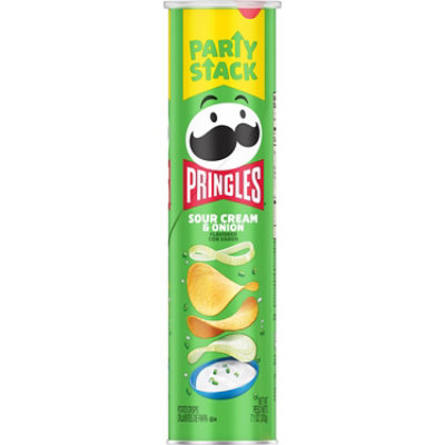 Pringles Potato Crisps Chips Sour Cream and Onion Lunch Snacks - 7.1 Oz - Image 6