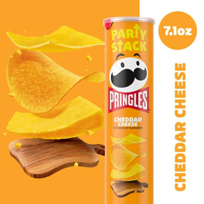 Pringles Potato Crisps Chips Cheddar Cheese Lunch Snacks - 7.1 Oz - Image 3