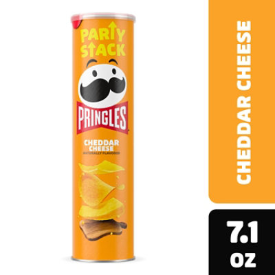 Pringles Potato Crisps Chips Cheddar Cheese Lunch Snacks - 7.1 Oz - Image 1