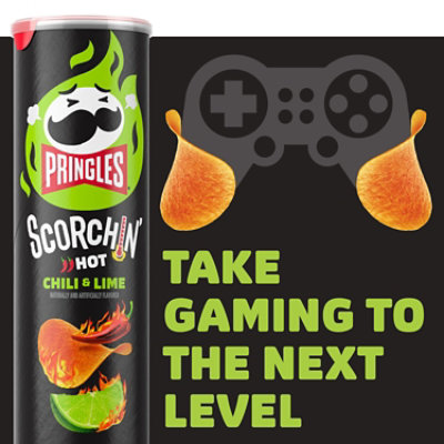 Pringles Scorchin Potato Crisps Chips Chili and Lime Spicy Snacks - 5.5 Oz - Image 6