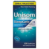 Unisom Nighttime Sleep Aid Gels - 100 Count - Image 1