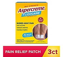 Aspercreme Patch W Lidocaine Xtra Lrg - 3 Count