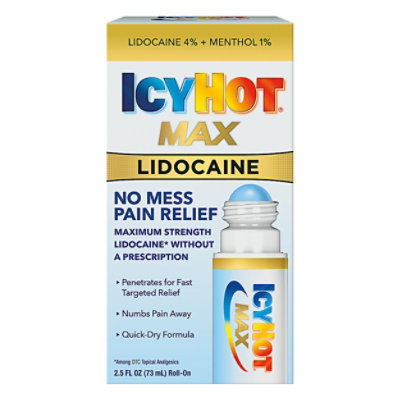 Icy Hot Roll On No Mess W Lidocaine - 2.5 Fl. Oz.