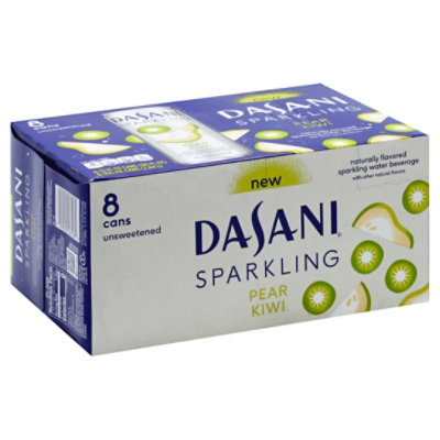 Dasani Water Sparkling Zero Calorie Pear Kiwi Flavored 8 Count - 12 Fl. Oz.