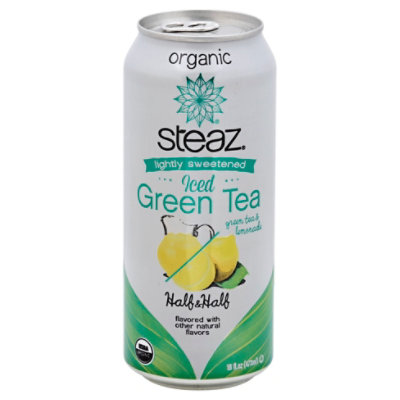 Steaz Organic Half & Half Green Tea & Lemonade 16 Fl. Oz. Safeway