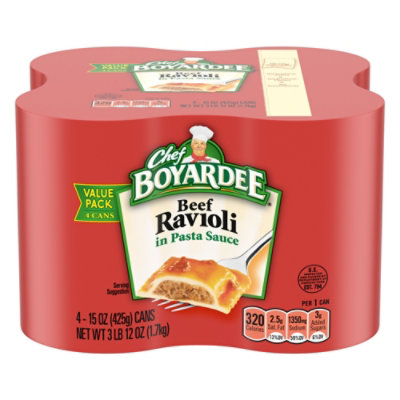 Chef Boyardee Beef Ravioli - 4-15 Oz - Image 1