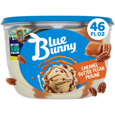 Blue Bunny Caramel Butter Pecan Praline Ice Cream - 46 Fl. Oz. - Image 1