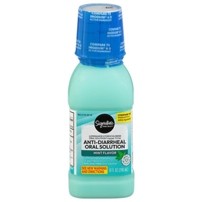 Signature Select/Care Anti Diarrheal Oral Solution Mint Loperamide Hydrochoride 1mg/7.5ml - 8 Fl. Oz. - Image 2