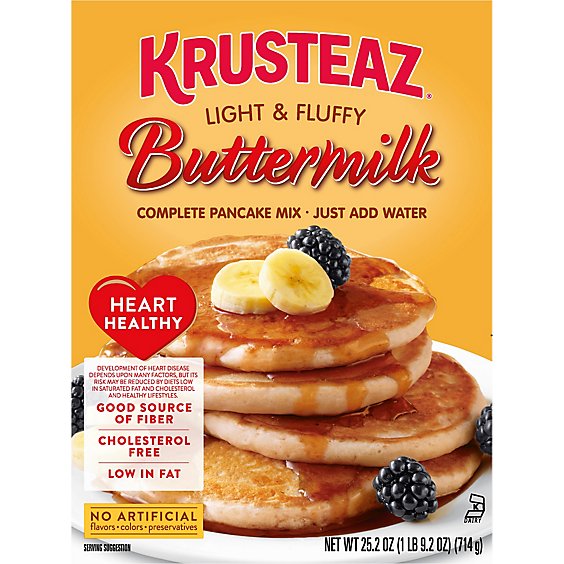 Krusteaz Heart Healthy Buttermilk Pancake Mix - 25.2 Oz