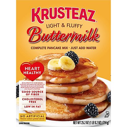 Krusteaz Heart Healthy Buttermilk Pancake Mix - 25.2 Oz - Image 1