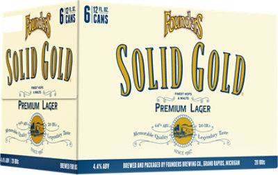 Founders Solid Gold Lager In Cans - 6-12 Fl. Oz. - Image 2