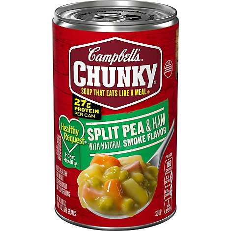 Campbells Chunky Hr Split Pea & Ham - 19 Oz
