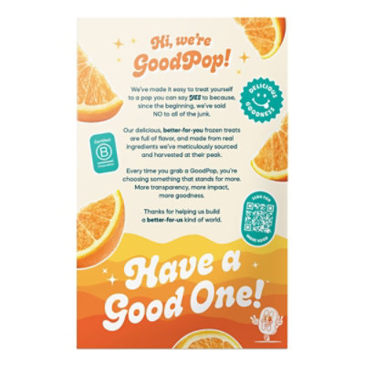 GoodPop Pops Orange N Cream - 4-2.5 Fl. Oz. - Image 6