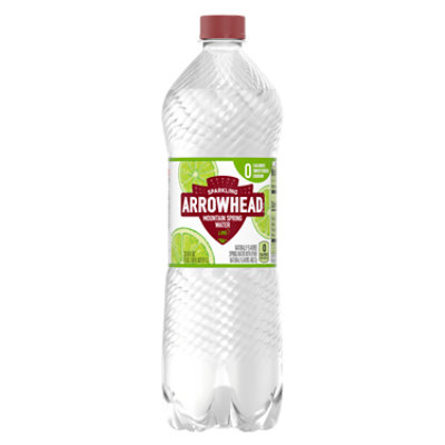 Arrowhead Spring Water Mountain Sparkling Zesty Lime - 33.8 Fl. Oz. - Image 1