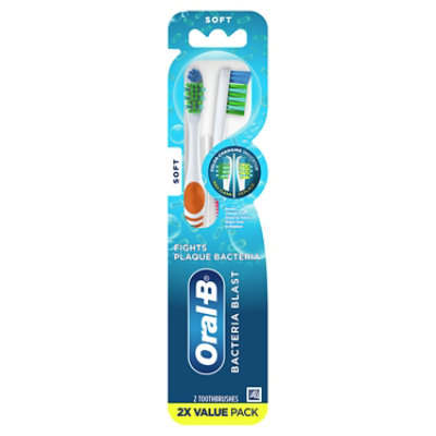 Oral-B Toothbrush Bacteria Blast Soft - 2 Count - Image 8