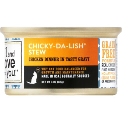 I And Love And You Cat Food Chicky-Da-Lish Stew Can - 3 Oz - Image 2