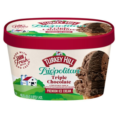 Turkey Hill Premium Trio Politan Triple Chocolate - 48 Fl. Oz. - Image 3