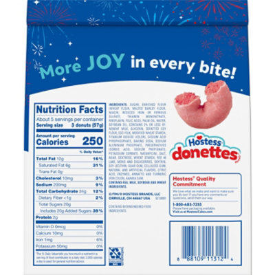 HOSTESS Strawberry Flavored DONETTES Donuts Bag - 10 Oz - Image 7