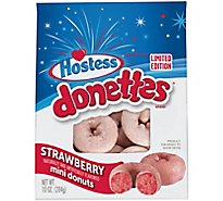 Hostess Donettes Strawberry Flavored Mini Donuts - 10 Oz