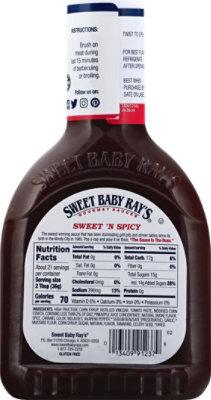 Sweet Baby Rays Sweet N Spicy Bbq Sauce - 28 Oz - Image 5