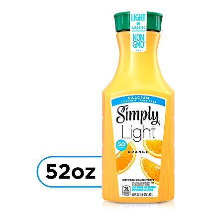 Simply Orange Light Juice Pulp Free With Calcium & Vitamin D - 52 Fl. Oz. - Image 1
