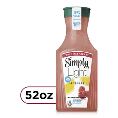 Simply Lemonade Light Juice With Raspberry - 52 Fl. Oz.