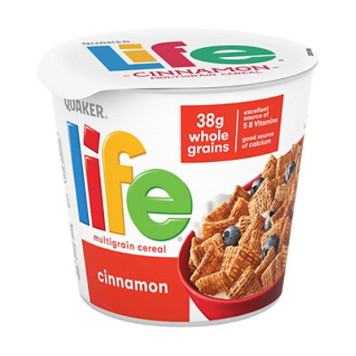 Quaker Life Cinnamon Multigrain Cereal Single Serve Cup - 2.29 Oz - Shaw's