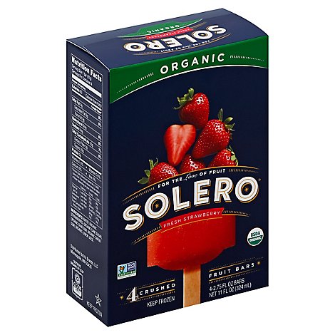 Solero Organic Fresh Strawberry Crushed Fruit Bar - 11 Fl. Oz.