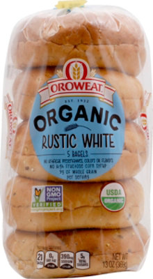 Oroweat Organic Bagels Rustic 5 Count - 13 Oz - Image 2