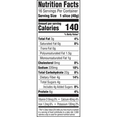 Arnold Organic 22 Grains & Seeds Bread - 27 Oz - Image 3