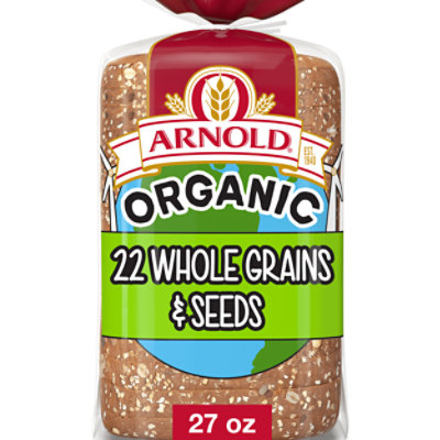 Arnold Organic 22 Grains & Seeds Bread - 27 Oz