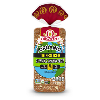 Oroweat Organic Thin Sliced 22 Grains and Seeds Bread - 20 Oz - Image 2