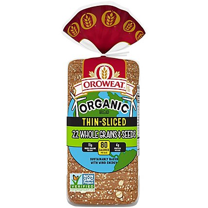 Oroweat Organic Thin Sliced 22 Grains & Seeds Bread - 20 Oz - Image 1