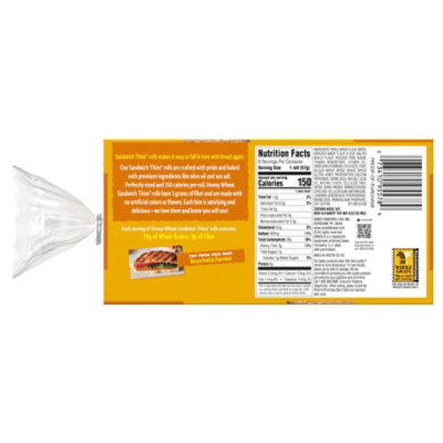 Arnold Honey Wheat Sandwich Thins - 12 Oz - Image 5