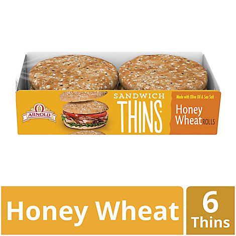 Arnold Honey Wheat Sandwich Thins - 12 Oz