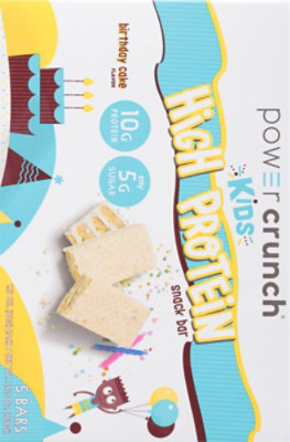 Power Crunch Kids Snack Protein Birthday Cake 5 Count Pack - 5-1.13 Oz - Image 6