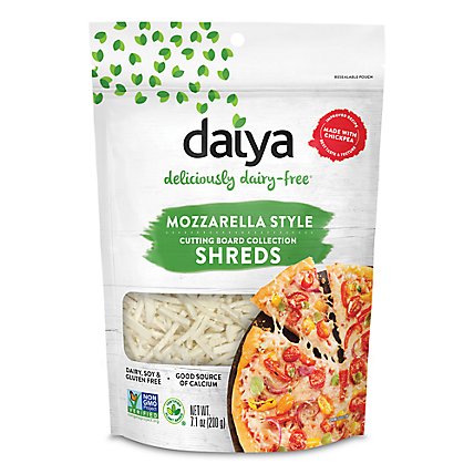 Daiya Dairy Free Mozzarella Style Vegan Cheese Shreds - 7.1 Oz - Image 1