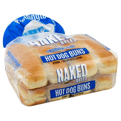 Naked Bread Hot Dog Buns 8 Count - 15 Oz - Albertsons