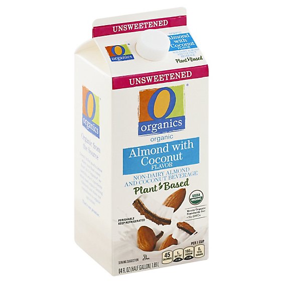 O Organics Organic Almondmilk With Coconutmilk Unsweetened - 64 Fl. Oz.