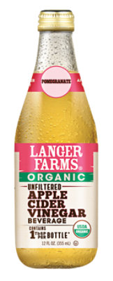 Langer Farms Organic Apple Cider Pom - 12 Fl. Oz.