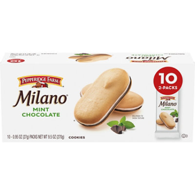 Pepperidge Farm Milano Mint Chocolate Cookies - 10 Ct - 0.95 Oz - Image 1
