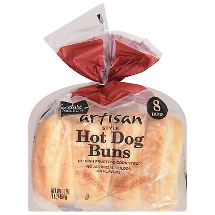 Signature Select Artisan Hot Dog Buns White - 16 Oz - Image 2