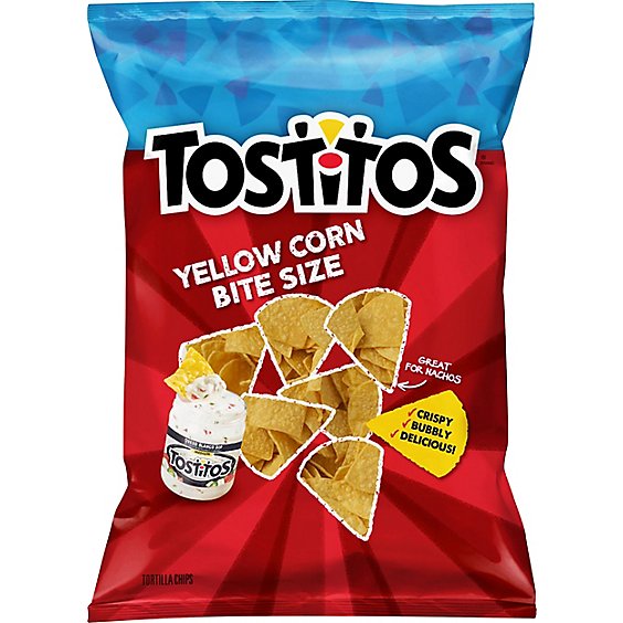 Tostitos Homestyle Bite Size Tortilla Chips Plastic Bag - 17.25 Oz