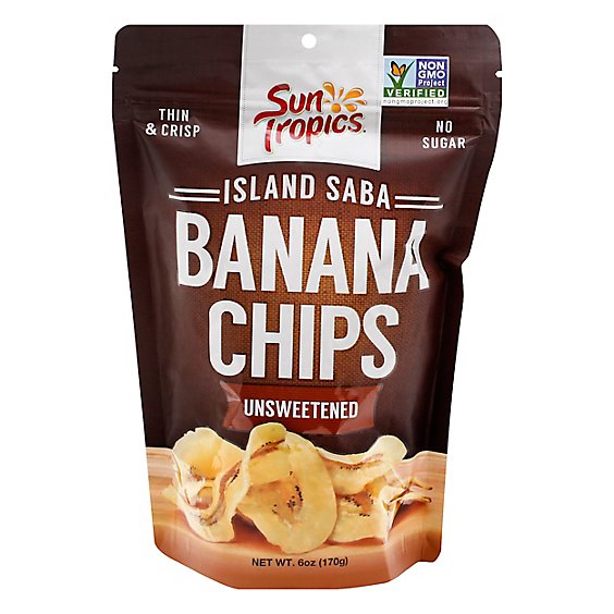 Sun Tropics Unsweetened Saba Banana Chips - 6 Oz