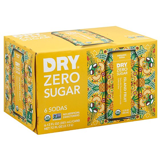 Dry Zero Sugar Island Fruit Soda - 6-12 Fl. Oz.
