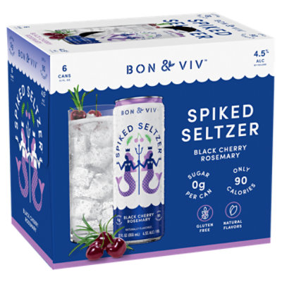 BON V!V Spiked Seltzer Ventura Lemon In Cans - 6-12 Fl. Oz.