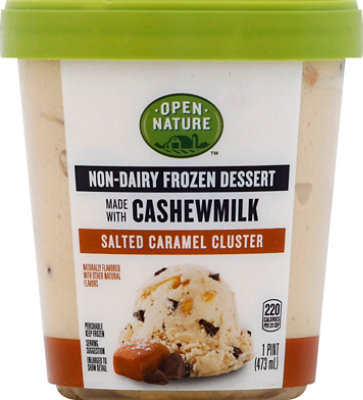 Open Nature Frozen Dessert Cashewmilk Salted Caramel Cluster - 1 Pint - Image 2