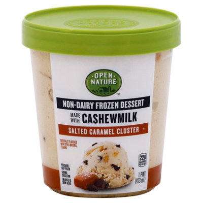 Open Nature Frozen Dessert Cashewmilk Salted Caramel Cluster - 1 Pint - Image 1