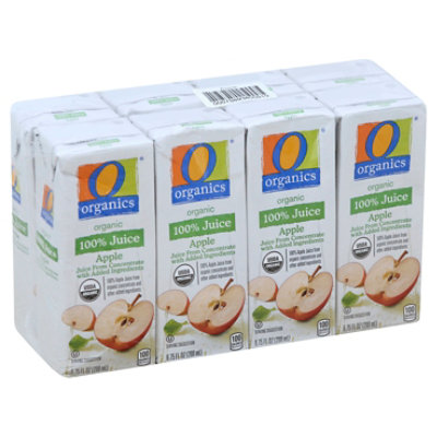 O Organics Juice Apple 100% Tetra - 8-6.75 Fl. Oz.